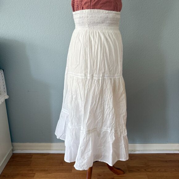 Rails Edina Elegant White Tiered Skirt Size Small - Picture 2 of 9